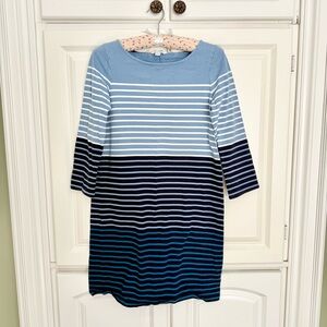 Boden Blue Striped Beach Cotton Top Coverup